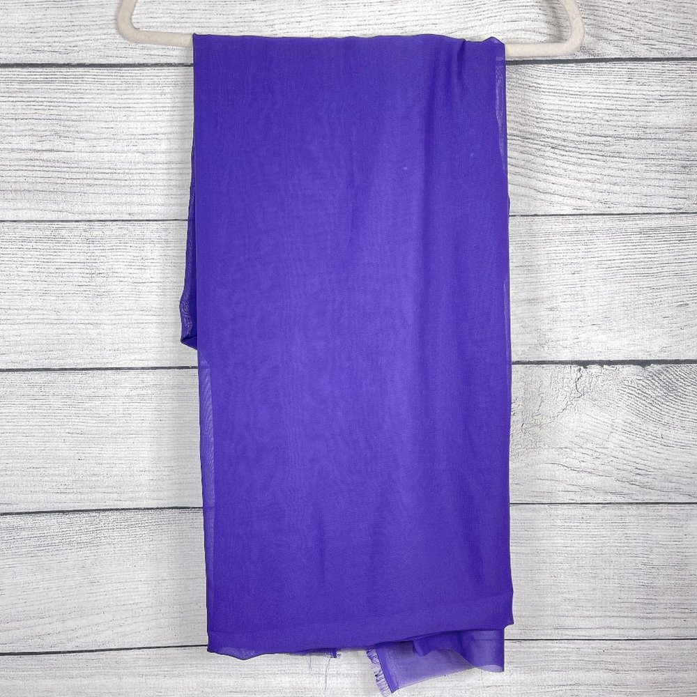 Chiffon Maternity Wrap Draping Fabric Purple 4 Yards